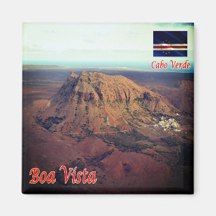 Íman CV - Cabo Verde - Boa Vista - Rocha estátua