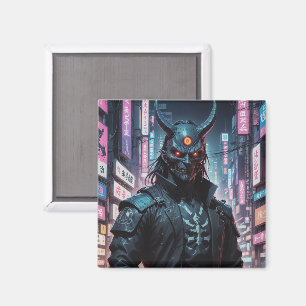Íman Cyberpunk Demon Samurai