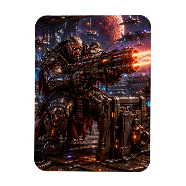 Íman Cyborg Space Pirate — Heavy Gunner (Vertical)