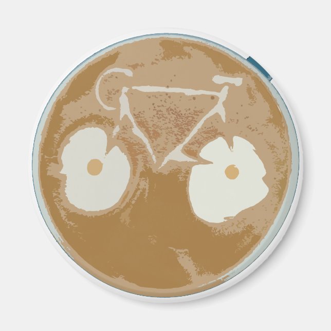 Íman Cycling Latte Art (Frente)