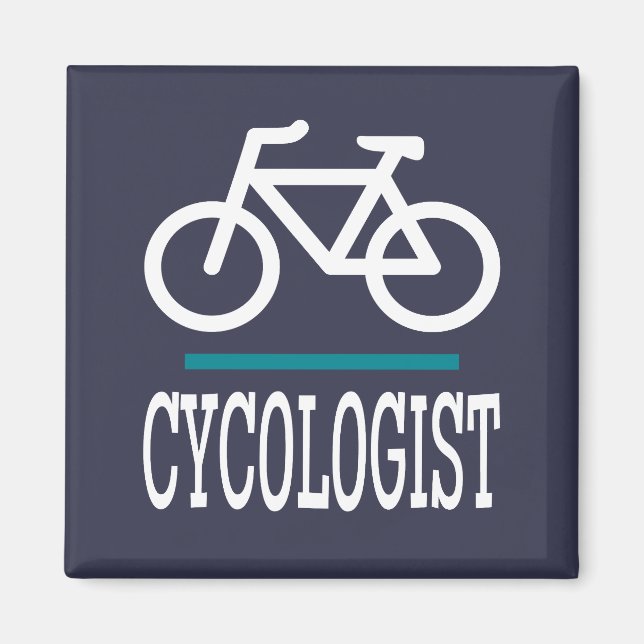 Íman CYCOLOGIST Bike Biking ciclando novidade engraçada (Frente)