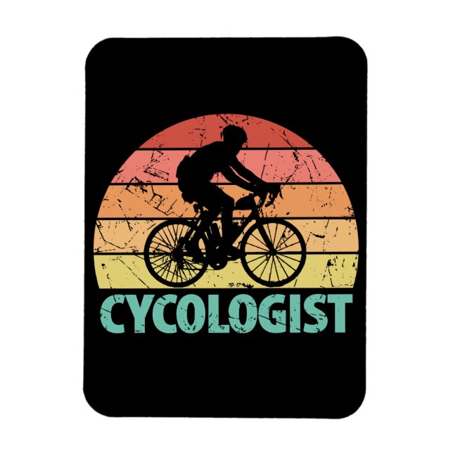 Íman Cycologist Funny Cycling (Vertical)