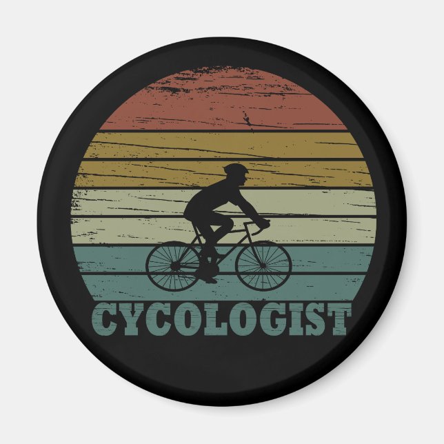 Íman Cycologist tem um ciclismo engraçado dizendo (Frente)