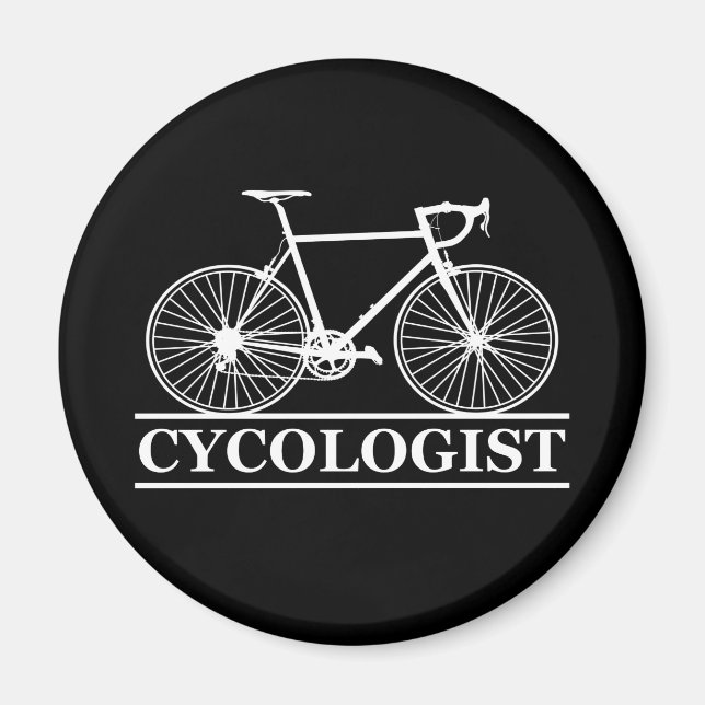 Íman Cycologist tem um ciclismo engraçado dizendo (Frente)