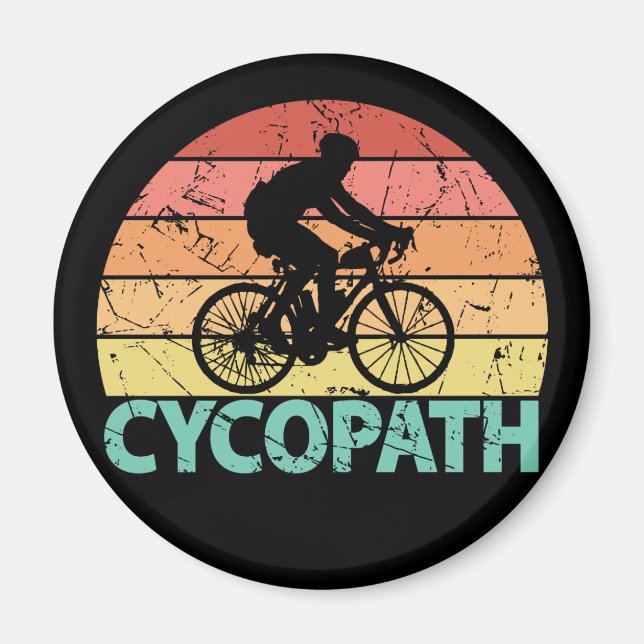 Íman Cycopath Funny Cycling (Frente)