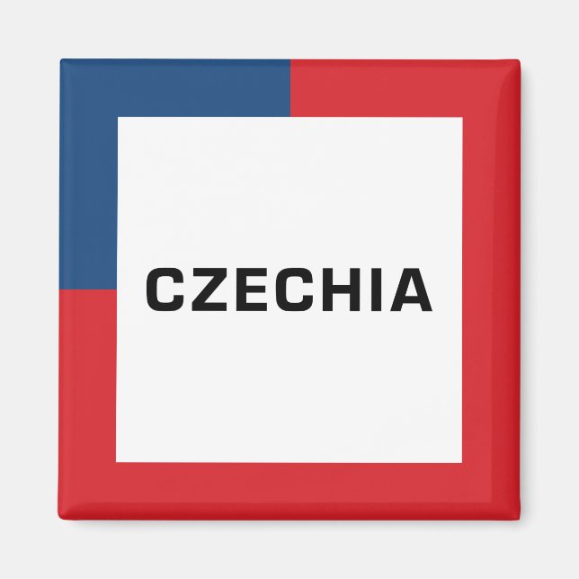 Íman Czechia 01A - Cores de bandeira (Frente)