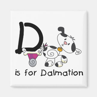 Íman D é para t-shirt e presentes de Dalmation