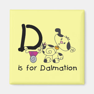 Íman D é para t-shirt e presentes de Dalmation