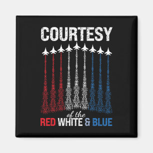 Íman Da Bandeira Americana Vermelha Branca Azul Jatos d