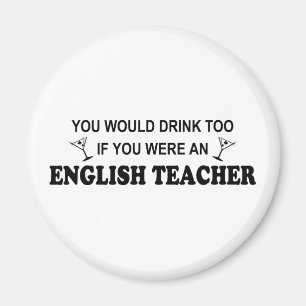 Íman Da bebida professor de inglês demasiado -