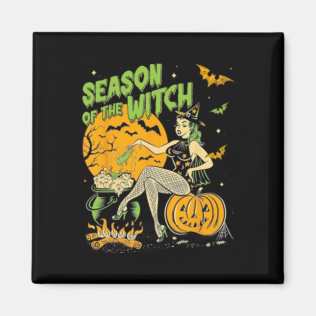 Íman Da Bruxa Halloween Samhain (Frente)