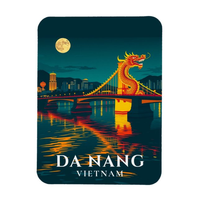 Íman Da Nang Dragon Bridge Vietnam Viagem (Vertical)