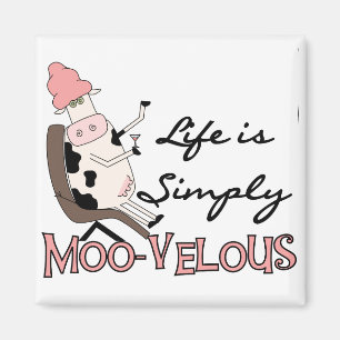 Íman Da vaca camiseta MOO-velous e presentes