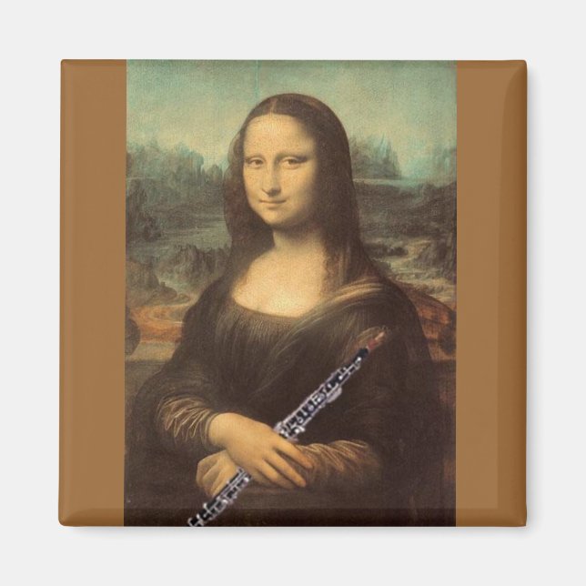 Íman Da Vinci, Mona Lisa e Oboe Magnet (Frente)