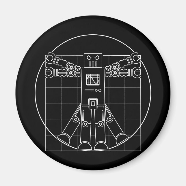 Íman Da Vinci Robot Vitruvian (Frente)