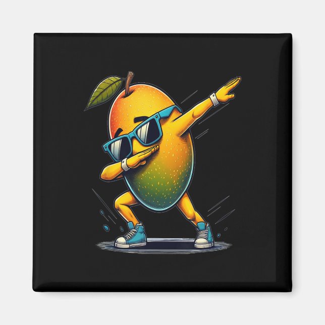 Íman Dab Dance Mango Funny Dancing Dabbing Fruta (Frente)