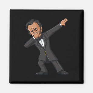 Íman Dabbing Abraham Lincoln 4 de julho Abe Dab Boys G