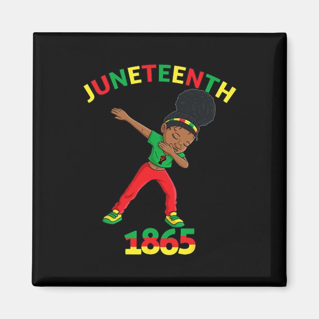 Íman Dabbing Black Princess Junetet 1865 Pele Marrom (Frente)
