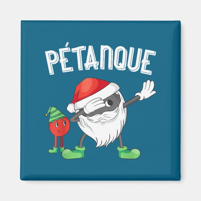 Íman Dabbing Boules Ball Dab Christmas Cap Bouler Boule (Frente)