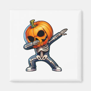 Íman Dabbing Halloween Skeleton Boys Trick Trey Funny