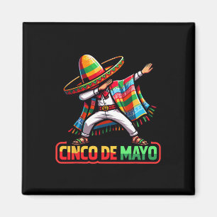 Íman Dabbing Mexicano Poncho Cinco De Mayo Fiesta 1