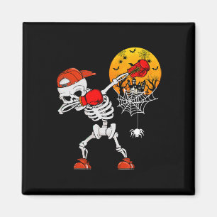 Íman Dabbing Skeleton Reproduzindo Jogador de Halloween