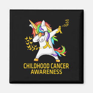 Íman Dabbing Unicorn Chilhood Cancer Awarness Warrior