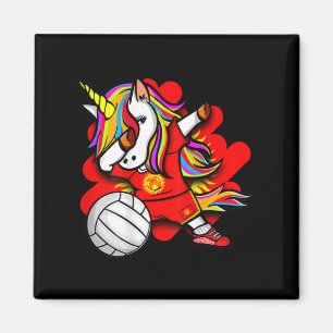 Íman Dabbing Unicorn Quirguistão Vendedores de Voleibol