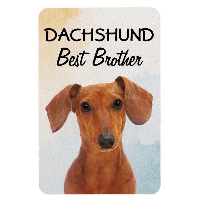 Íman Dachshund Best Brother Magnet (Vertical)