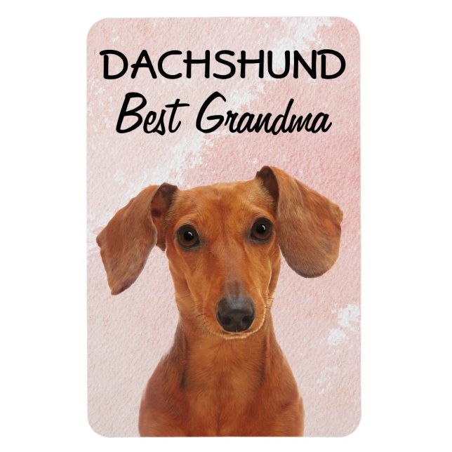 Íman Dachshund Best Grandma Magnet (Vertical)