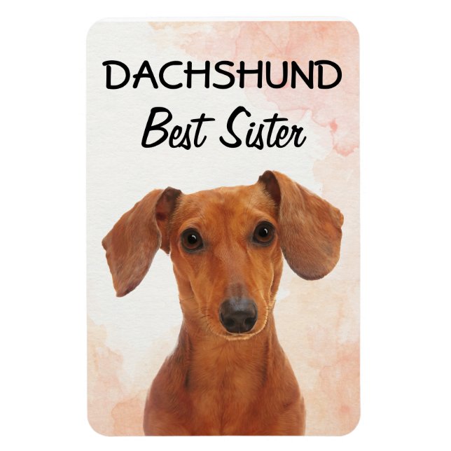Íman Dachshund Best Sister Magnet (Vertical)