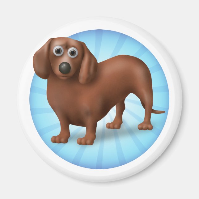 Íman Dachshund Cartoon (Frente)