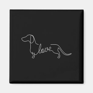 Íman Dachshund Chiweenie Wiener Cão Adoro Arte
