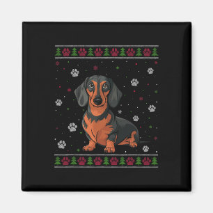 Íman Dachshund Christmas Sweet Xmas Pet Animal Dog Lo
