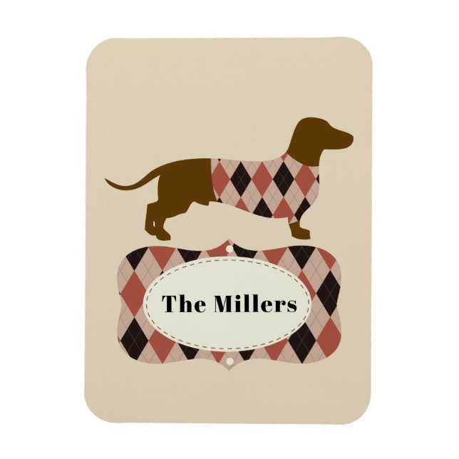 Íman Dachshund de Argyll (Vertical)