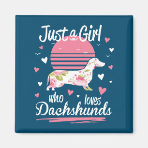 Íman Dachshund Design, Só Uma Menina Que Ama Dachshance