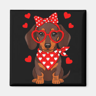 Íman Dachshund Dia dos Namorados Cãozinho Amante Wiener