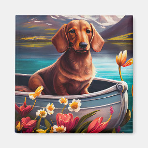 Íman Dachshund em uma Pá: Uma Aventura Cênica