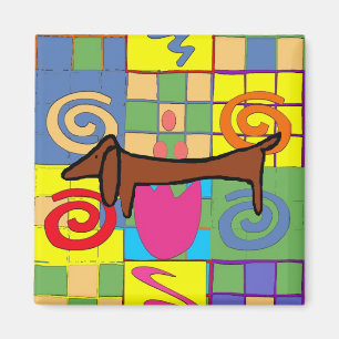 Íman Dachshund Flor
