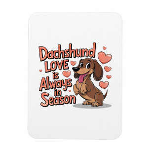 Íman Dachshund Love Está Sempre Na Estação