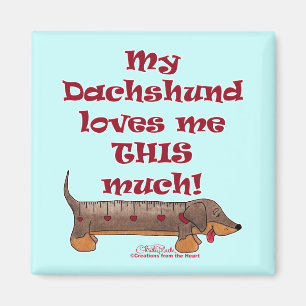Íman Dachshund Love Meter