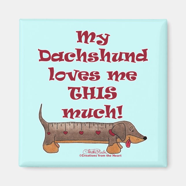 Íman Dachshund Love Meter (Frente)
