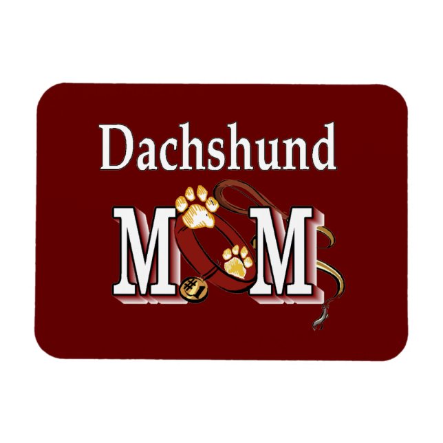 Íman Dachshund Mãe Gifts (Horizontal)