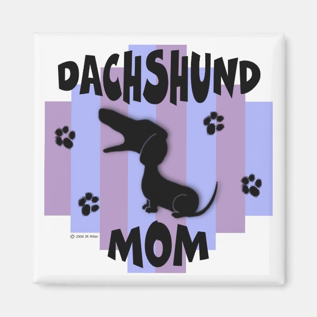 Íman Dachshund Mãe Magnet (Frente)