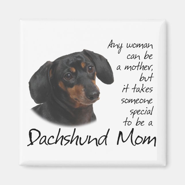 Íman Dachshund Mãe Magnet (Frente)