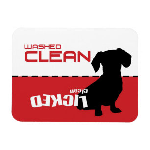 Íman Dachshund, Magneta da máquina de lavar louça com p