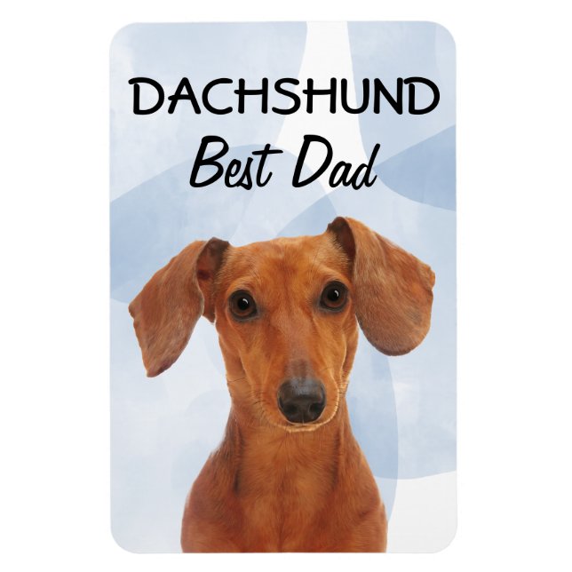 Íman Dachshund Melhor Magnet Pai (Vertical)