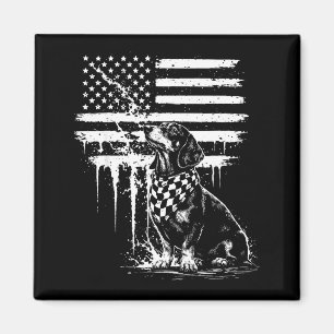 Íman Dachshund salsicha bandeira americana 4 de julho d
