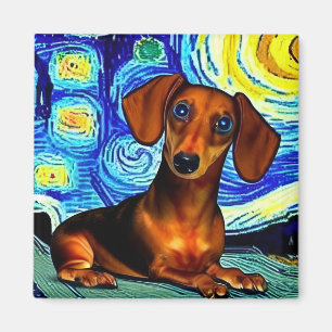 Íman Dachshund Van Gogh Magnet