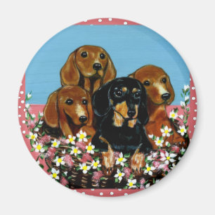 Íman Dachshunds do Dia das Mães